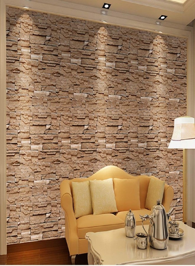 Indian Royals ورق جدران بتصميم حديقة حجرية عصرية مستوحاة من العائلة المالكة الهندية، ملصق جداري، ملصق حائط، مصنوع من مادة PVC ذاتية اللصق، مناسب لغرف النوم، غرف المعيشة، القاعات، غرف اللعب، وملصقات تزيين الحدائق المنزلية (200 × 45 سم). - Image 5